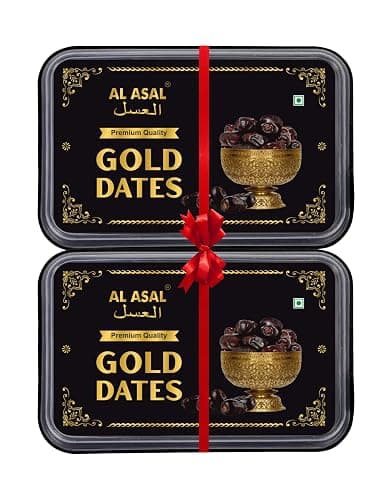 AL ASAL Ki-mia Gold Dates 1kg | Premium Soft Mazafati Dates | IML Container Packed | All Natural | No Added Sugar | Preservative-Free | Gluten-Free | Non-GMO | Fresh Queen Khajur