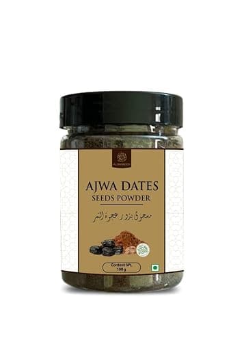 AL MASNOON Ajwa Dates Seeds Powder 100% Pure & Natural - 100g