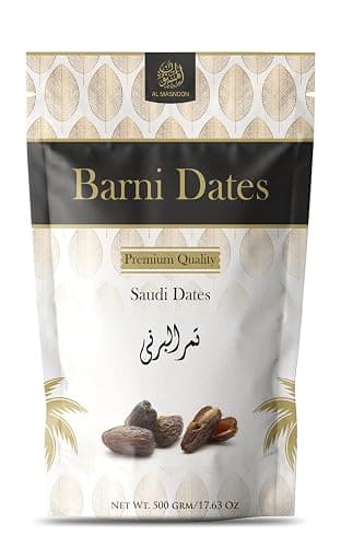 AL MASNOON Barni Dates | Saudi Fresh Dates/Barni Khajur 500g (Pack of 1)