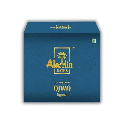 Aladdin Dates Premium Ajwa Dates 400g | Soft & Naturally Sweet Khajoor from Saudi Arabia | High in Antioxidants & Iron | No Added Sugar | Ideal for Snacking, Fasting & Gifting