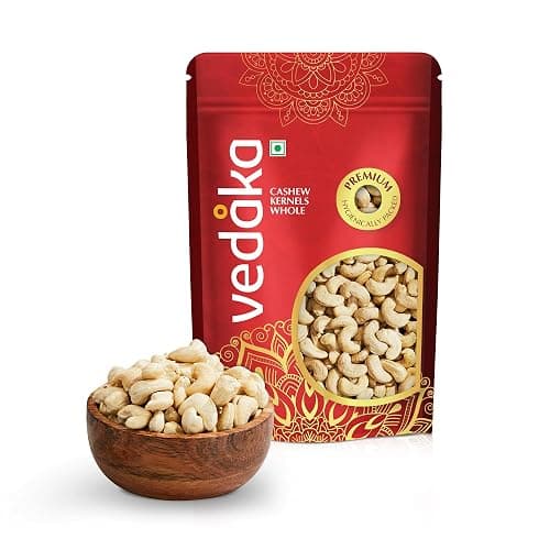 Amazon Brand - Vedaka Premium Whole Cashews | 250 g | Grade W240 Kaju Nuts | Gluten Free & Plant Based Protein | Healthy Snack | Hygienically packed