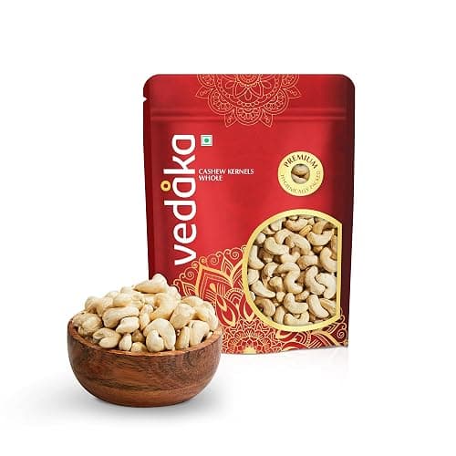 Amazon Brand - Vedaka Premium Whole Cashews | 500 g | Grade W240 Kaju Nuts | Gluten Free & Plant Based Protein | Healthy Snack | Hygienically packed