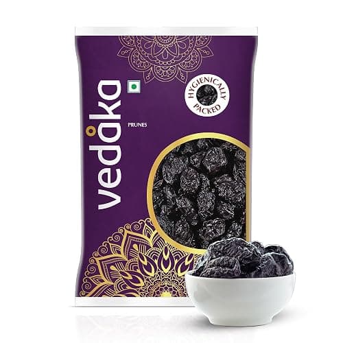 Amazon Brand - Vedaka Prunes | 200 g | Rich in Dietary Fiber & Potassium | Cholesterol Benefits | Hygienically Packed