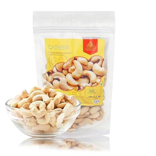 Ashoka Dry Fruits 100% Natural Premium Whole Cashews, ADF 210, (Platinum)1Kg
