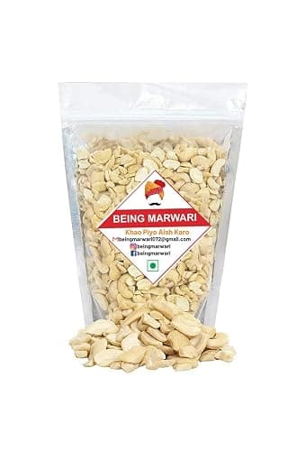 Being Marwari Broken 4-Piece Cashew Nuts Spit Cashews (Kaju 4 Tukda), 500g