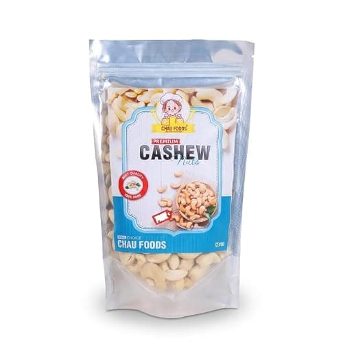 Chau Foods Premium Whole Cashew Nuts (200g) | Grade W320 Jumbo Mangalorean Kaju | Crunchy & Nutritious Dry Fruits