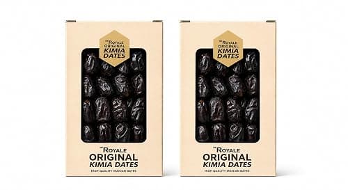 De Royale Premium Mazafati Kimia Dates (Khajoor/Khajur) 1kg (500g * 2) | Soft, Juicy & Naturally Sweet | No Added Sugar | Hygienically Sealed Dry Fruits Snack(premium paper box)