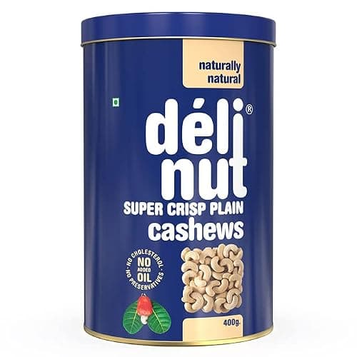 Delinut WW240 Cashew Nuts 400g – Super Crisp, Fresh, Natural & Healthy Snack