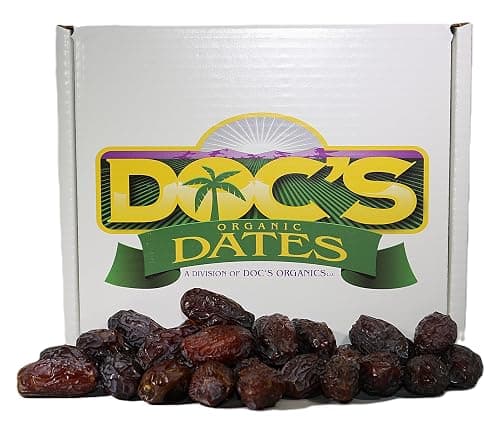 Doc's Dates Organic Medjool Dates (5 pounds) USDA Organic, Hand Picked and Hand Packed, Family Owned and Operated