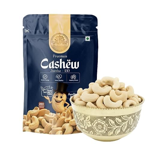 Dry Fruit Farm Premium Cashew Nuts Jumbo W180 200g