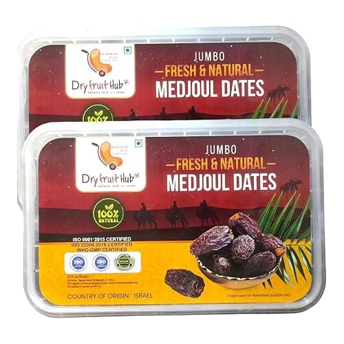 Dry Fruit Hub Kimia Dates 1kg (500g x 2) | Fresh Mazafati Khajur | Soft & Juicy Khajoor | No Added Sugar | Natural Energy Snack | Healthy Dry Fruit