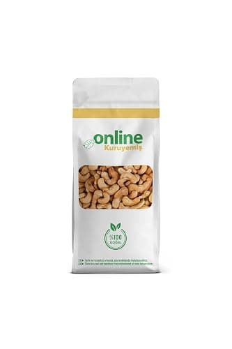 Eco Roasted Salted Cashews 2.2 lb (W320 Caliber) - Delicious & Nutritious Snack, Oil Content, Vietnam Origin, & Ingredients