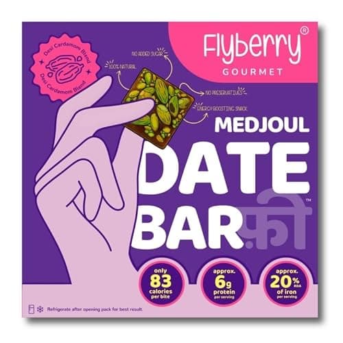 Flyberry Gourmet Deri Dates (Khajoor/Khajur) 500 g | 100% Natural | Rich in Calcium, Iron and Potassium | Instant Energy