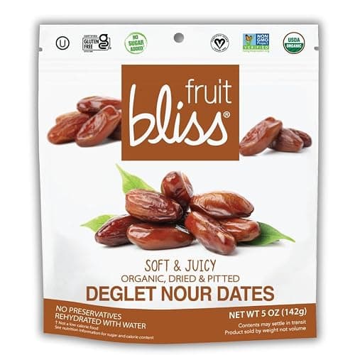 Fruit Bliss Organic Deglet Nour Dates, 5 Ounce - 6 per case.