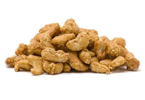 Gourmet Toffee Coated Cashews by Its Delish - 5 lbs Bulk Bag, Sweet Crunchy Caramelized Cashew Nuts Snack