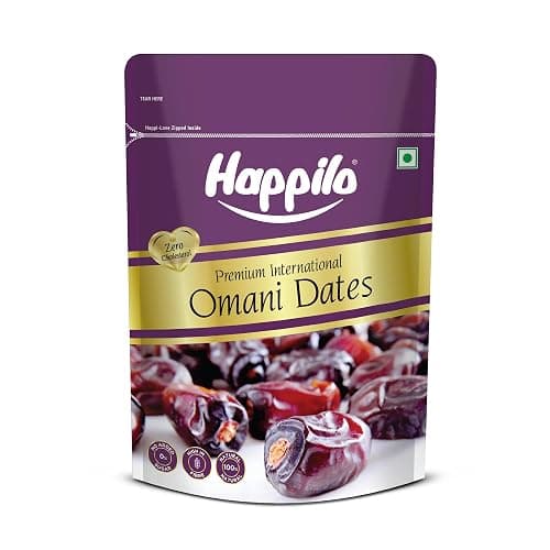 Happilo Premium International Omani Dates 680g | Healthy snacks, Dry fruits, Khajoor, Khajur, Nutritious| Rich in Vitamins & Minerals | Natural Sweetener