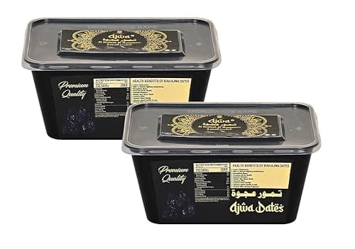 Ifah Ajwa Al Madina Al Munawwara Seedless Dates 1kg Pack | No Added Sugar & Preservatives | Khajoor/Khazur/Khajur