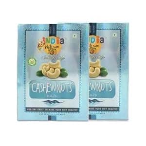 INDIA NUTS.COM Premium Cashewnuts W240 (Kaju), Export Quality, Health for Life 250 g x 2 (Pack of 2)