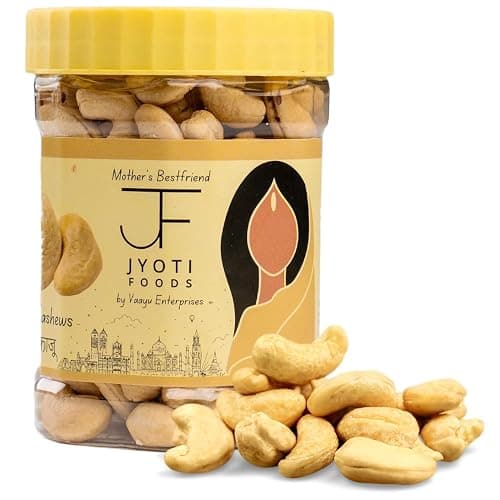 Jyoti Foods Whole Cashews/Kaaju 200 grams, All-Natural, Crunchy & Delicious, Rich in protein, A Mother's friend (Pack of 1)