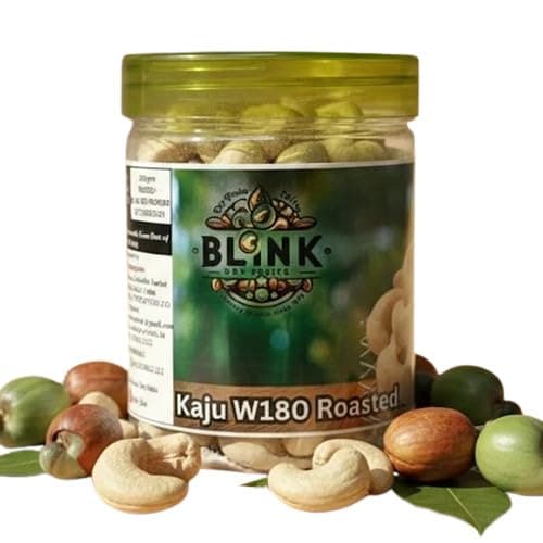 Kaju W180 Roasted Cashew Nuts | Whole Roasted Kaju for Tea Time, Travel Snacks and Dry Fruit Platter