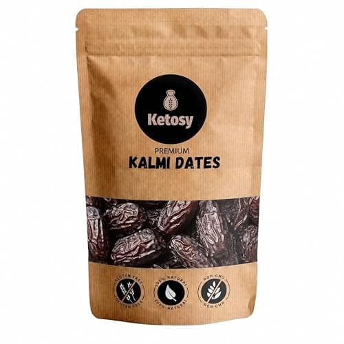 Ketosy Queen Kalmi Dates - 300g | Soft, Moist & Juicy Saudi Dates| Supports Sustained Daily Energy | Premium Jumbo Size Black Kalmi Khajoor | Authentic Kalmi Date free from any Preservative