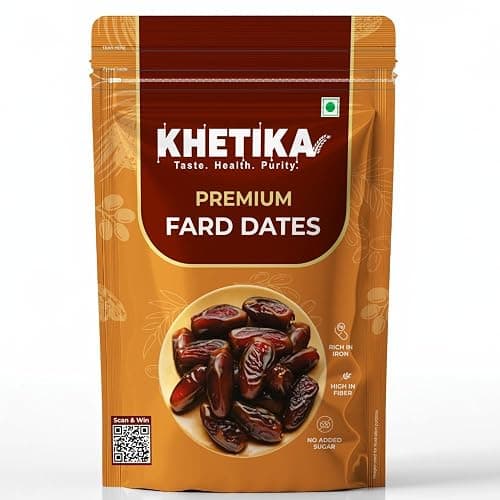 Khetika Premium Fard Dates 400gm, Dry Fruits, Khajoor, Khajur, No Added Sugar