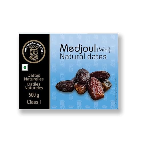 King Solomon Premium Medjool Dates 500g | Fresh & Delicious from Israel | Date Dry Fruits | Khajur or Khajoor