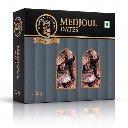 King Solomon Super Jumbo Premium Medjool Dates | Sweet & Juicy | Rich Energy Snack | Perfect for Gifting Fresh & Delicious Dates | Super Jumbo Size (750, Grams)