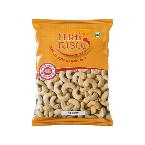 MAI RASOI Premium Whole Cashew Godammbi Kaju, 100 Gram