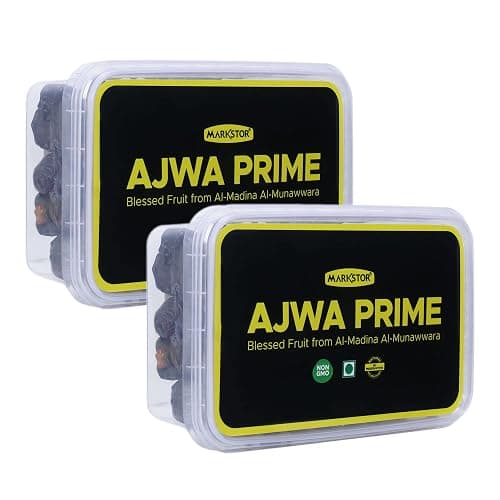 Markstor Fresh Ajwa Prime. Blessed Fruit from Al-Madina Al-Munawwara - 1 KG Organic Ajwa Khajoor, Madina Ajwa