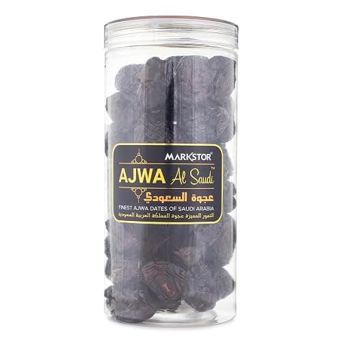 Markstor Seedless Ajwa Al-Saudi - Seedless Dates 500g - Ajwa Khajoor of Madina, Saudi Arabia - Hygienically Deseeded, Soft and Ready to Eat - Lab Tested