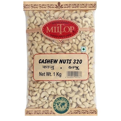 Miltop Cashew W320, 1kg,Raw