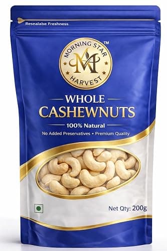 Morning Star Harvest Premium W320 Cashew Nuts 200g