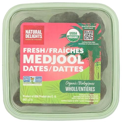 Natural Delights Organic Medjool Dates, 32 OZ