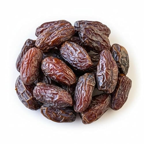 Natural Dried Medjool Dates, No Sugar Added Pitted Dates in Resealable Bag, Juicy and Sweet, Soft, Plump Texture, No Preservatives, Nutrient-Dense Healthy Snack, 4 lbs