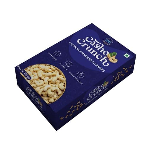 NEO MEGA CORP Casho Crunch Natural Premium Whole Cashews Ww320 Value Pack|Whole Crunchy Cashew|Premium Kaju Nuts|Nutritious&Delicious|Gluten Free&Plant-Based Protein(200 G)