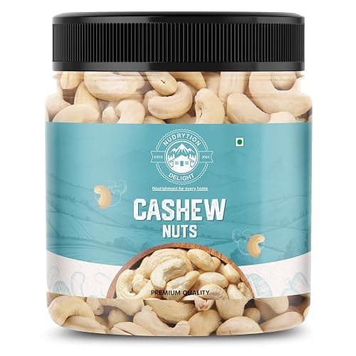 NUDRYTION DELIGHT Whole Cashew Nuts Natural Premium Whole Cashews Value Pack | Crunchy Cashew | Premium Kaju nuts | Nutritious & Delicious | Gluten Free & High Protein (1kg)