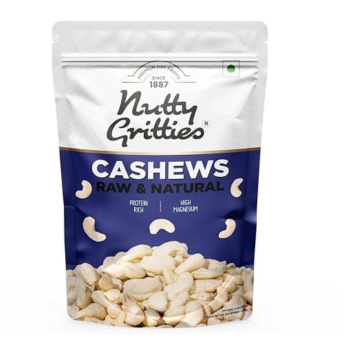 Nutty Gritties Premium Jumbo Size Cashews 200g, Rich in Protein|W240|⁠Zero Breakage|Resealable Pouch