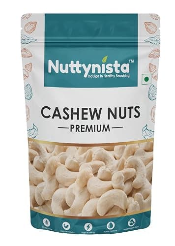 Nuttynista 100% Natural Premium Whole Cashew Pack of 4 (1Kg)