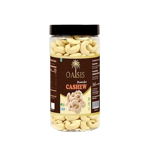 Oasis Premium W180 Whole Cashew Nuts – Jumbo Size, Rich & Crunchy Kaju Premium Quality & Delicious Taste, Big Size Big Size, Crunchy, Fresh & Nutrient-Rich Snack