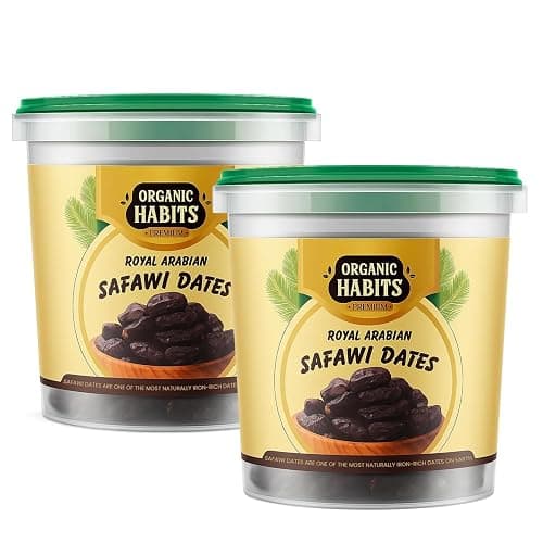 Organic Habits Safawi Dates Khajoor Dry Fruits Natural Sweet Snack Pack 1kg