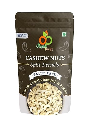 Organic Purify Cashews Kernels 2 Piece Splits Nuts (Kaju 2 Tukda/Kaju Fada) 2kg