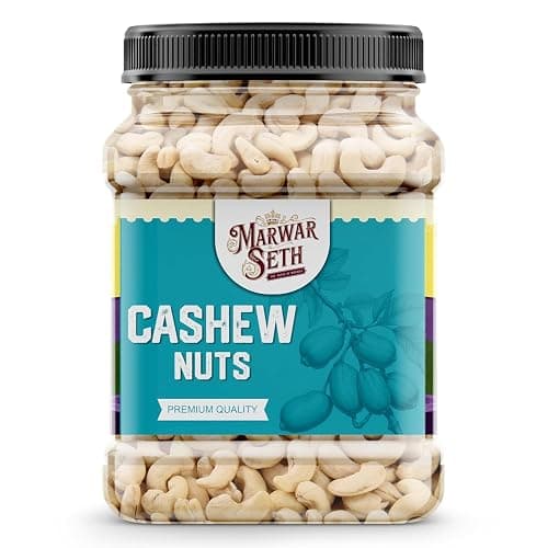 Premium Natural Whole Cashews 1kg Value Pack | Dry Fruits, Kaju, Healthy Snacks | Unsalted Cashew Nuts gift pack | Crunchy, Nutritious & Delicious Nuts | Rich in Protein, Magnesium & Phosphorus