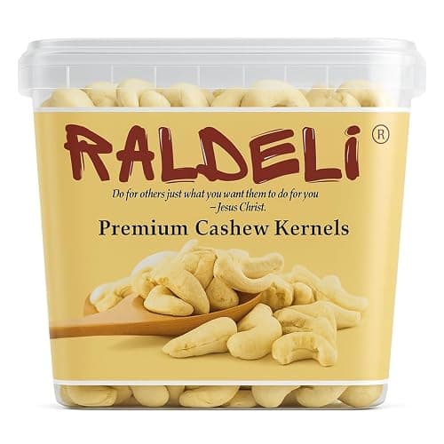 RALDELI W240 Standard Size Cashew Nuts 1 Kg | Premium Whole Cashew Kernels | Fresh & Crunchy
