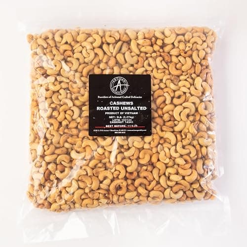 Roasted Cashews, Unsalted & Shell-Off - 5 Lb