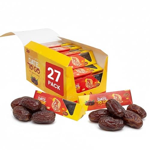 Sahara Gold Non Pitted Medjool Dates, 27 Boxes with 3 Pcs Each, Dried Dates