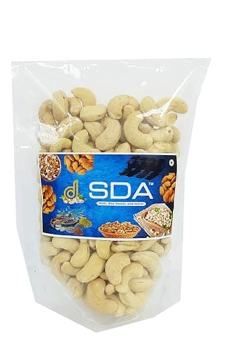 SDA NUTS DRY FRUITS AND SPICES Natural Cashew Nuts W320-250 Gram
