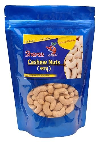 Shara's Dry Fruits Premium Natural (W320) Whole Cashew Nuts (Kaju) (400gm)