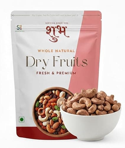 SHUBH Premium Goa Skin Cashews | Borma Cashews | Unpeeled Goa Skin Kaju | Crunchy, Sweet & Nutty Taste | Fresh Whole Kaju with Skin | Ideal for Roasting & Cooking (1000 Gram)