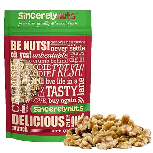 Sincerely Nuts Raw Shelled Walnuts (2lb bag) | No Shell Walnut Halves and Pieces | Easy to Eat & Cook Right Out of the Bag | Kosher & Gluten Free Superfood | Plant Based Fiber & Healthy Fats
